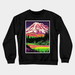 Outdoor Revelry Trails of Positivity Await Vintage Aesthetic 60s Crewneck Sweatshirt